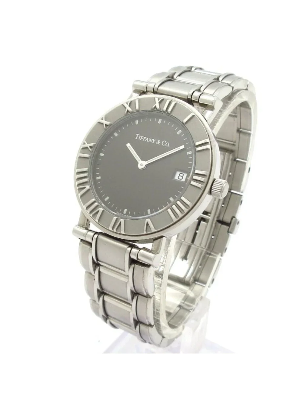 Tiffany & Co Watch Atlas Round Dark Gray
